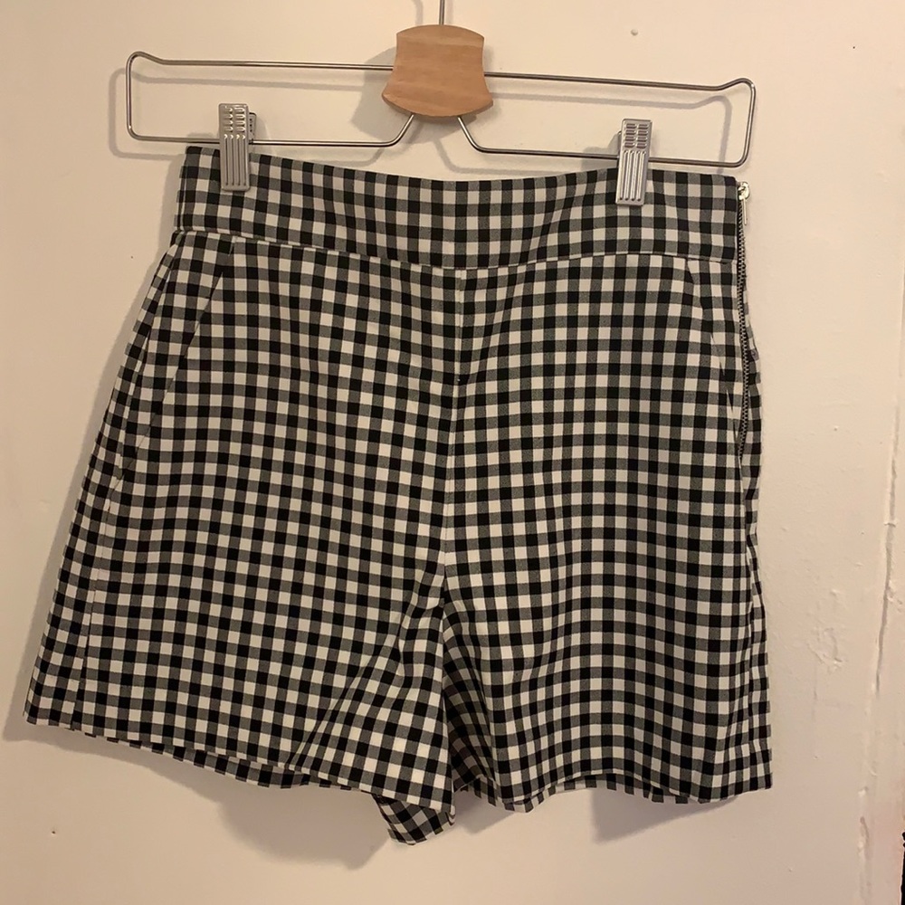 Zara Gingham Shorts